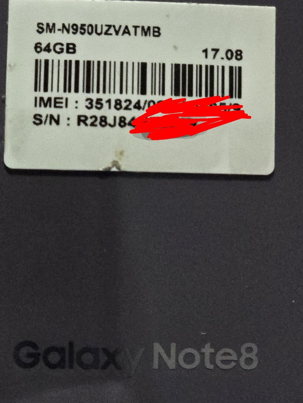 Samsung Note 8 64 GB Updated small burn in on the screen - Picture 5 of 5